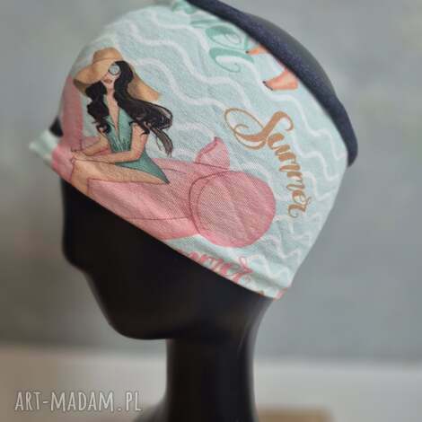 opaska damska obwód glowy m 55 - 56cm, lekko rozciągliwa, miękka box