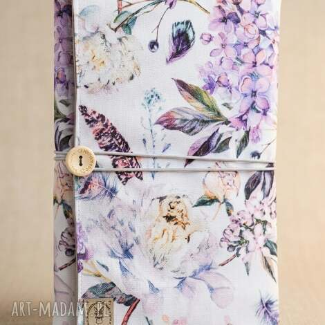 etui na książkę wiosenny ogród, otulacz, okładka, wiosna dzień