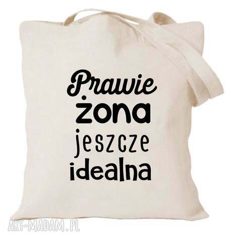 Bawełniana torba z nadrukiem dla narzeczonej i przyszłej żony - prezent urodzinowy i walentynkowy