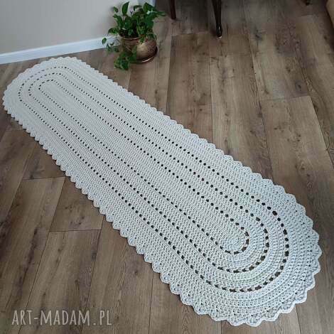 dywan owalny ze sznurka bawełnianego 70cmx250cm