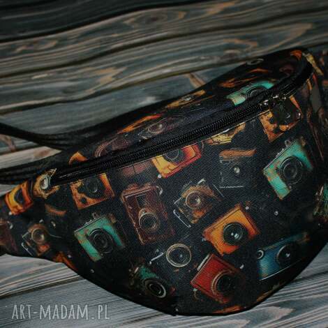 Nerka aparaty fotograficzne rozmiar L - damska torba handmade
