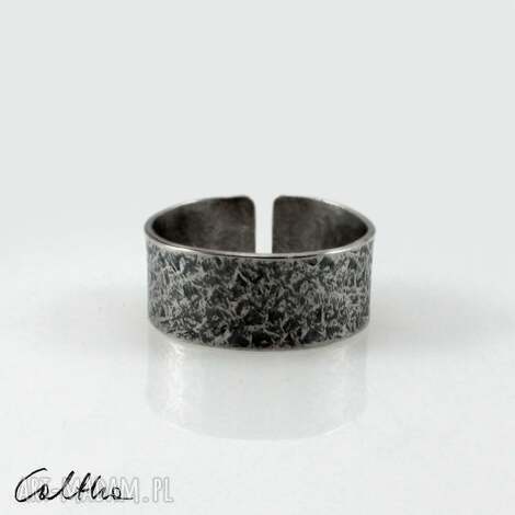 kamień - srebrna obrączka - różne rozmiary (2000 - 18) iii, srebrny