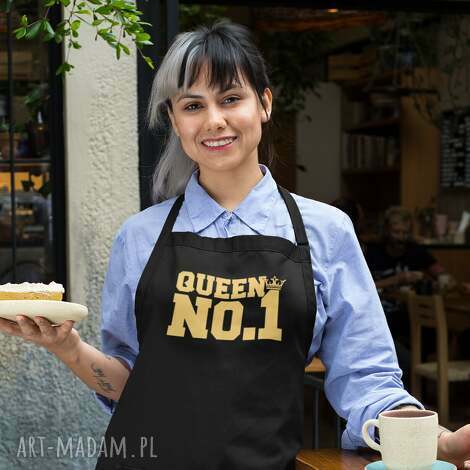 fartuch na walentynki dzień kobiet - queen no 1, fartuszki, fartuchy ze wzorem