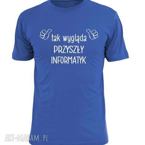 Koszulka z nadrukiem dla informatyka - prezent dla programisty