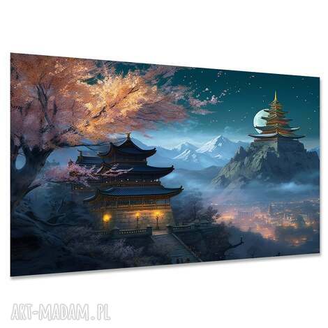 Obraz na płótnie Japońska pagoda 120x80 - japandi