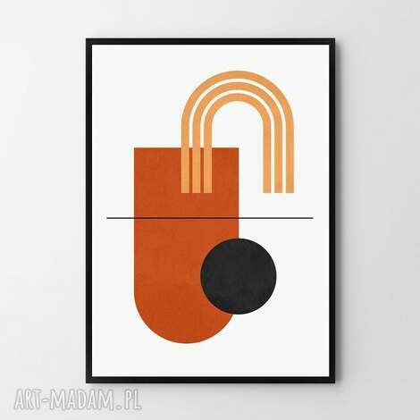 Plakat Boho Geometria 50x70 cm B2 - grafika Hogstudio do Twojego wnętrza