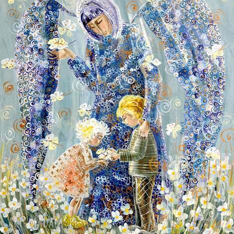 anioł stróż dzieci pierwsza lekcja prezent mamy komunia święta