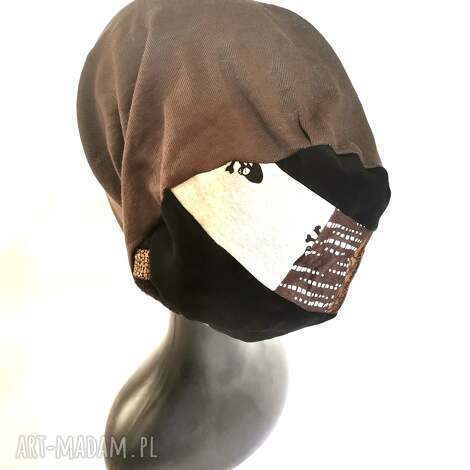 Ruda Klara: czapka rozciągliwa szara na podszewce, dobra na codzienne noszenie, rozmiar