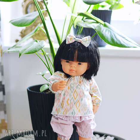 zestaw ubranek dla lalek typu paola reina, miniland, minikane bluzeczka