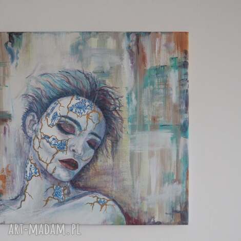 obraz akryl na płótnie gold sypialni upominek dla kobiety prezent