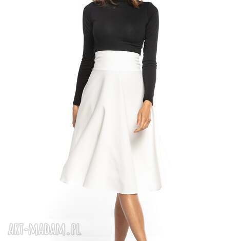 spódnica midi z wysokim stanem t348 wygodna, modna