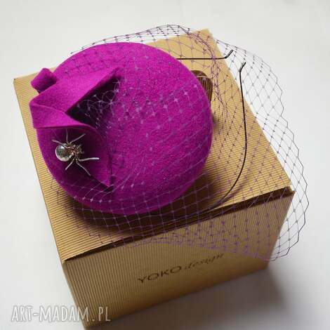 toczek pajączek fuksja