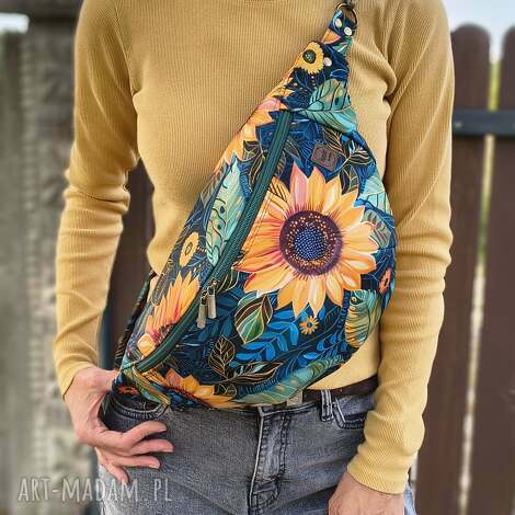 Ręcznie robiona nerka damska - wygodna saszetka handmade