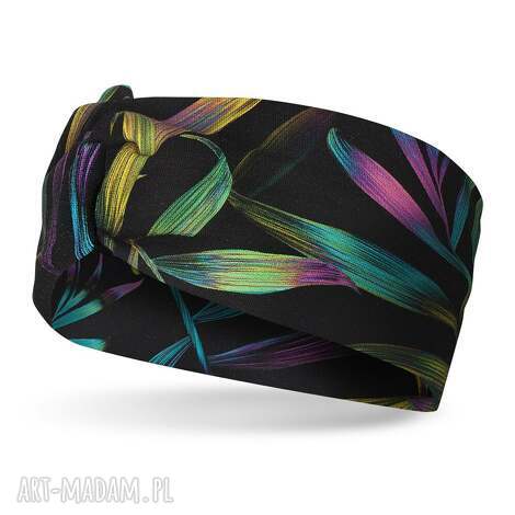 Kolorowa opaska z węzłem do biegania Nashani - handmade