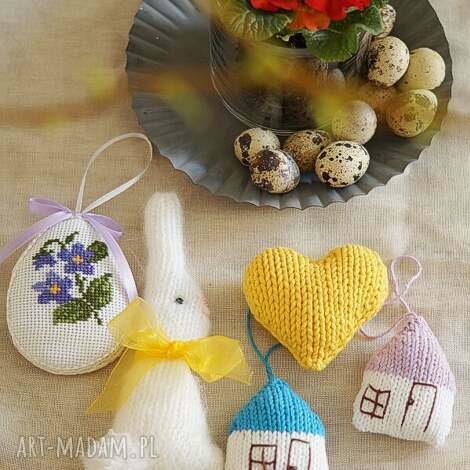 wielkanocny zestaw no 1 pisanka, serce domek