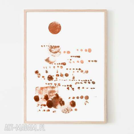 Plakat A3 Zachód Słońca Boho - minimalizm, matowy wydruk 200 g - art-Madam.pl