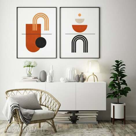 zestaw 2 plakatów #32 B1 - 70x100 cm, obraz, grafika, mieszaknie, dom