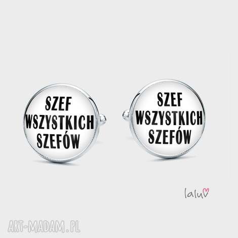 Spinki do mankietów SZEF - ręcznie robione prezent