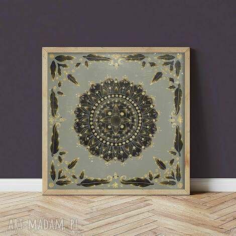 Mandala 50x50cm Małgorzata Domańska - obraz do domu i salonu