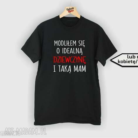 Koszulka z nadrukiem SUPER FACET - prezent dla chłopaka i męża (handmade)