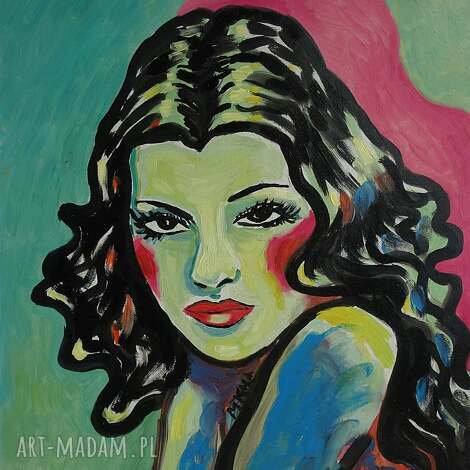 Obraz olejny Gilda Rita Hayworth 30 x 40 cm - art-Madam.pl