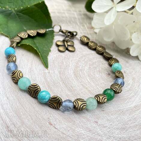 bransoletka w stylu vintage z naturalnymi kamieniami w211