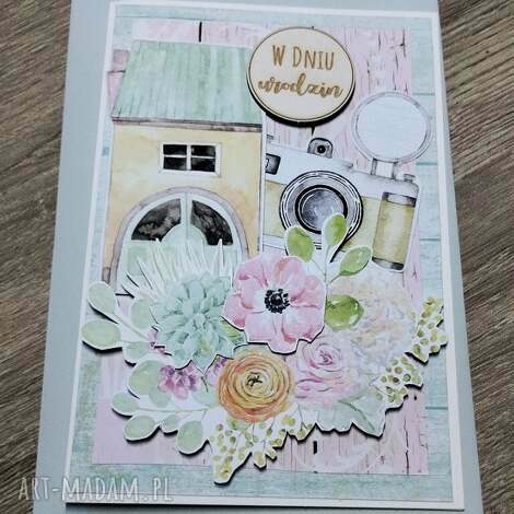 kartka dla kobiety kobieca urodzinowa (kobieta, urodziny scrapbooking, życzenia)