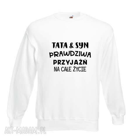 Ręcznie robiona bluza z nadrukiem dla taty - prezent na urodziny i święta