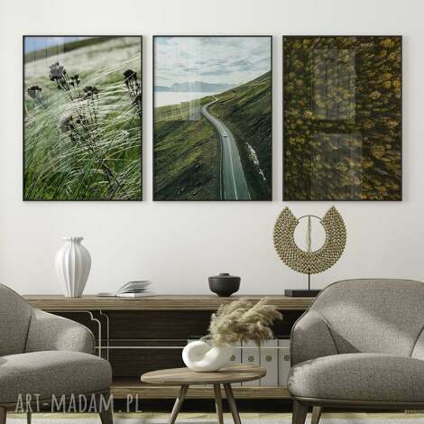 Tryptyk z naturą 66 - zestaw 3 plakatów pejzaż 50x70 cm