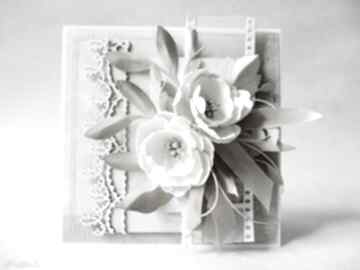 Ślubny szyk w pudełku scrapbooking kartki marbella ślub, życzenia, gratulacje, rocznica