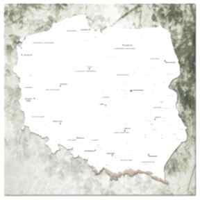 Orkowa mapa nr 7 100x100cm gratis pinezki - 5 sztuk ale obrazy obraz, polska
