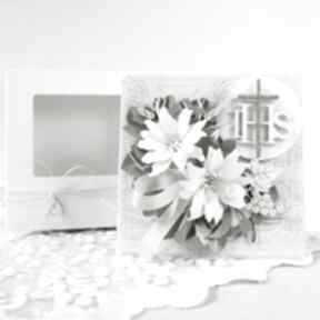 Komunijna w pudełku - hostia z cyrkoniami scrapbooking kartki marbella życzenia, komunia