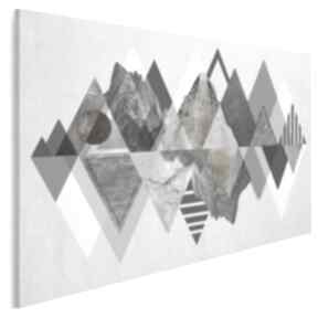 Obraz na płótnie - góry trójkąty wzory 120x80 cm 72101 vaku dsgn, paski, geometryczny
