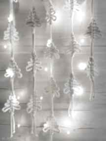 Pomysł na upominek: dekoracje świąteczne ręczne sploty sznurkowe girlandy, dodatki ze sznurka