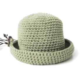 Szydełkowy typu z bawełny kapelusze alba design letni kapelusz, bawełniany na plażę, bucket