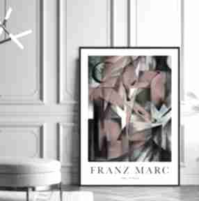 Plakat franz marc the foxes - 50x70 cm plakaty hogstudio, sztuka, do salonu, nowoczesny