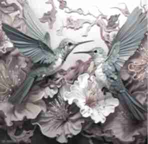 Poszewka na poduszkę kolibry poduszki kinga wodzak, ptaki, prezent, różowa