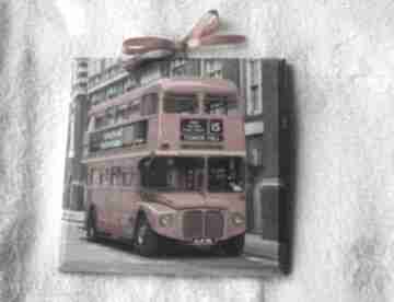 london bus dom fabryka optymizmu obraz, obrazek, decoupage, londyn, retro, podróże