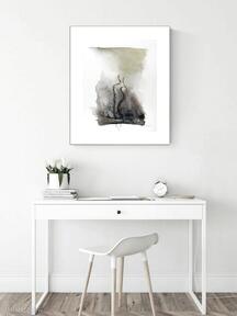 Grafika 40x50 cm wykonana ręcznie 3489143 dom art krystyna siwek obraz do salonu, czarno biała