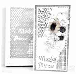 Niezwykłe życzenia scrapbooking wrzosowisko kartka, ślubna, ślub, kwiaty, prezent