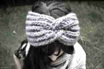 Damska na zimę, handmade lucky hat zimowa opaska, wełniana prezent dla niej, turban, głowę