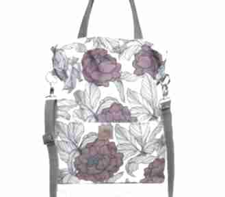 Prostokątna w piękny kwiatowy wzór do noszenia na ramieniu lub skos torebki bags philosophy