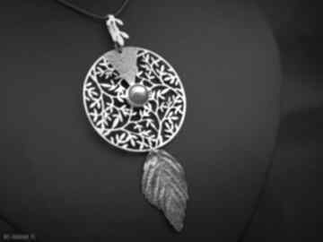 Leśne sny naszyjniki jachyra jewellery boho, mandala, natura, liście, wisior