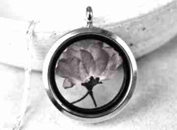 925 srebrny naszyjnik sakura wiśnia kwiat kwiaty medalion