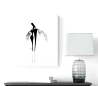 30x40 cm wykonana ręcznie - elegancki minimalizm, obraz do mini mal art salonu, grafiki