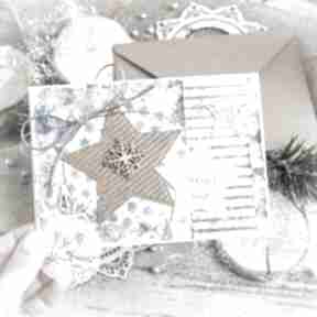 Pomysł upominek. Piękna kartka Święta bożego narodzenia koperta