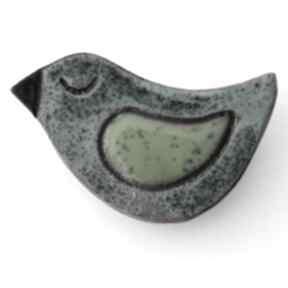 Ptaszek broszka ceramika kopalnia ciepla minimalizm, prezent, skandynawski, design, jeansy