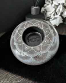 tealight an art ręcznie robiony świecznik, mandala, dekoracja, dla niej, na prezent