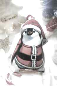 Pingwin - pingwinek: bombki, ozdoby świąteczne: dekoracja święta made by