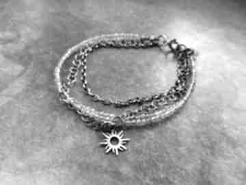 ze słońcem lahovska srebro, srebrna, bransoletka z labradoryte, prezent dla kobiety, kamienie
